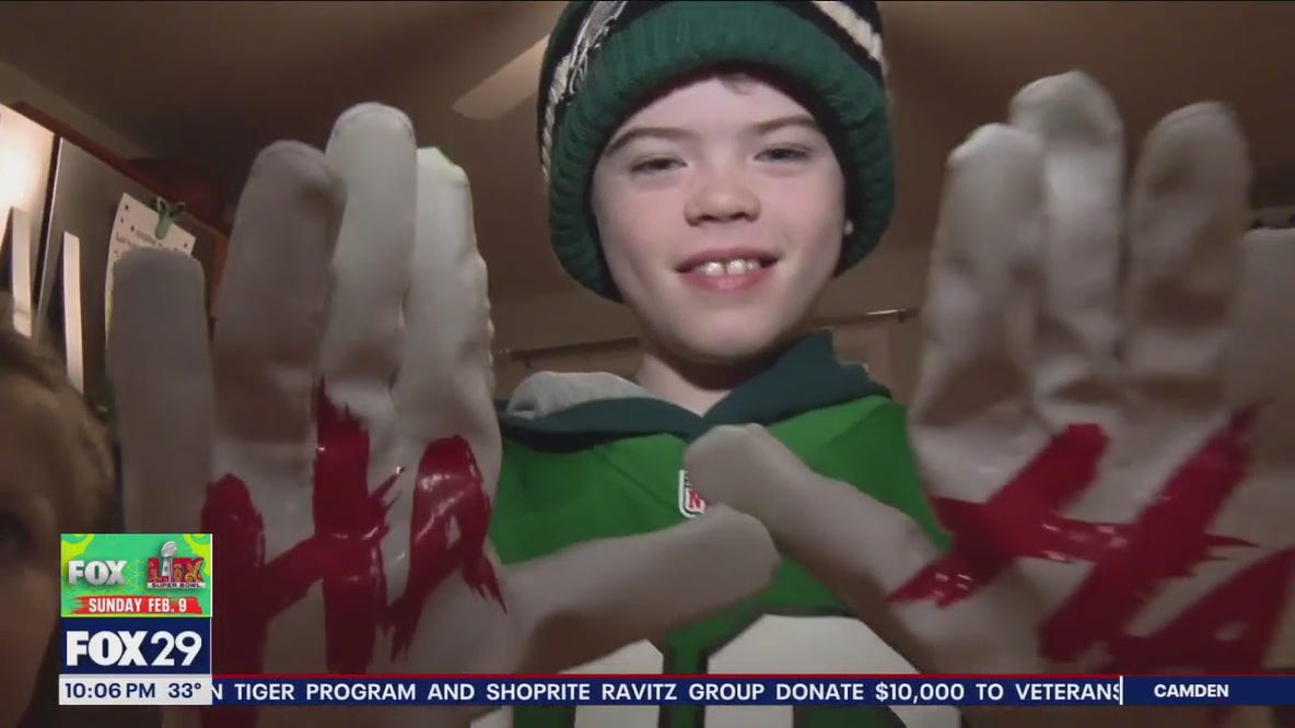 Young boy surprised with once-in-a-lifetime Eagles NFC Championship game
